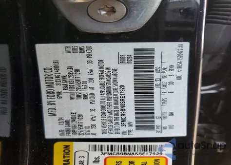 2025 Ford Bronco Sport Big Bend z USA, uszkodzony, nr VIN 3FMCR9BN8SRE17929